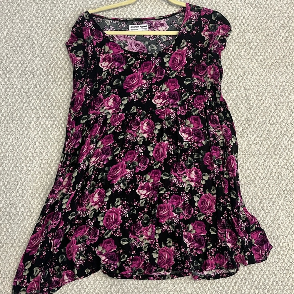 American Apparel Floral Baby Doll Dress
